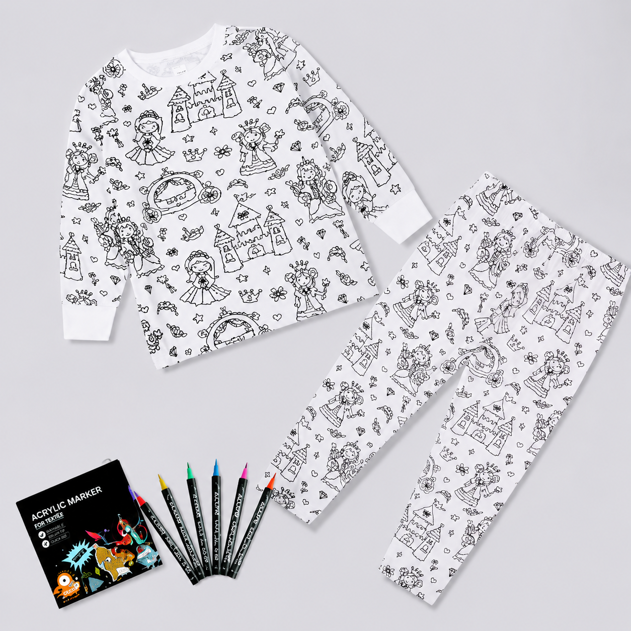 Pijama para colorear